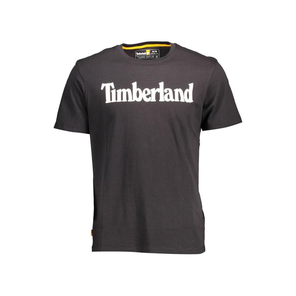 Timberland Black Cotton Men T-Shirt Timberland