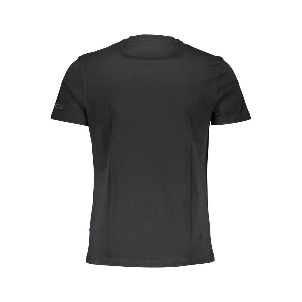 La Martina Black Cotton Men T-Shirt