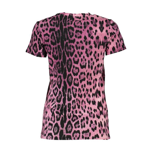 Cavalli Class Pink Cotton Tops & T-Shirt Cavalli Class