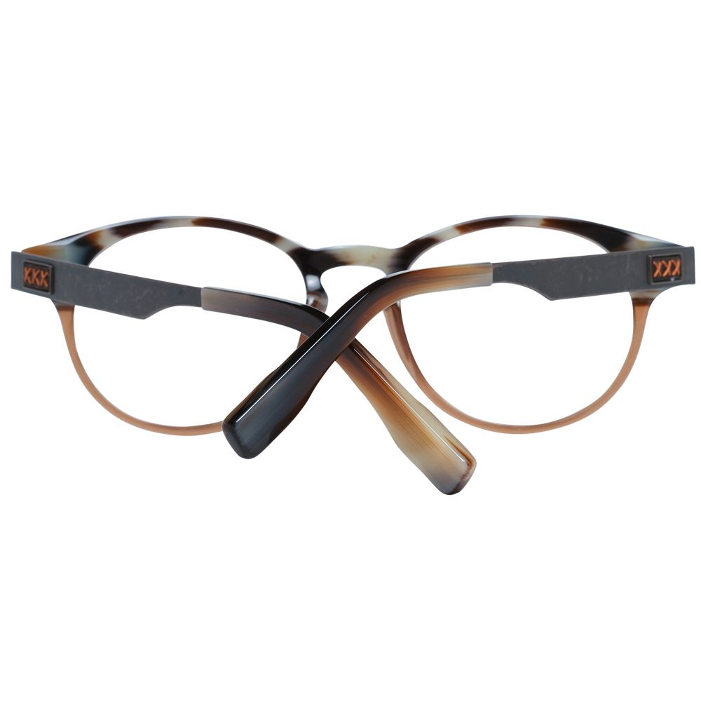Ermenegildo Zegna Brown Plastic Glasses (Frames)