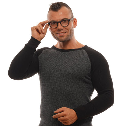 Ermenegildo Zegna Black Plastic Glasses (Frames)