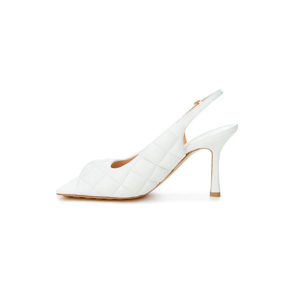 Bottega Veneta White Leather Sandal Bottega Veneta