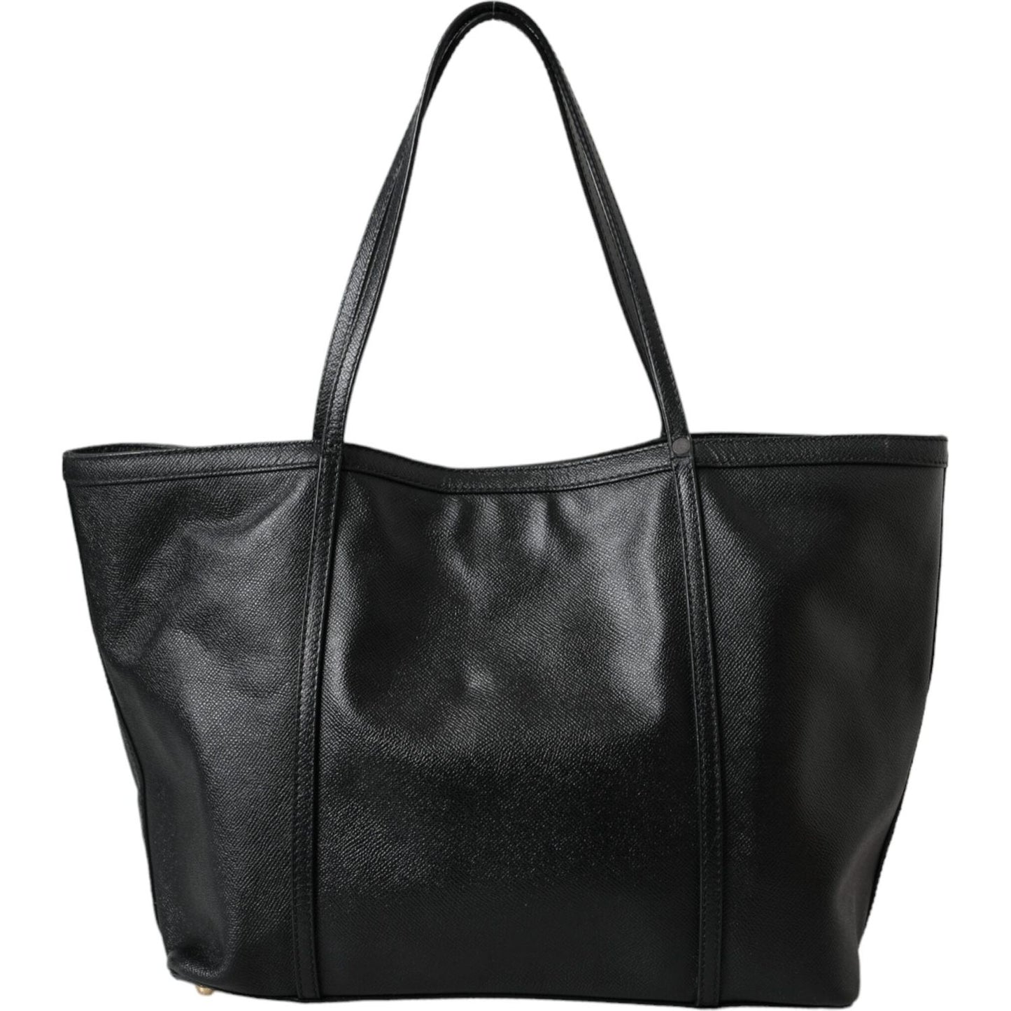 Dolce & Gabbana Black Leather Miss Escape Shopping Tote Women Bag Dolce & Gabbana