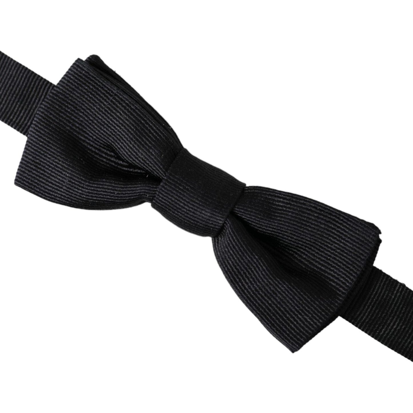 Dolce & Gabbana Black Silk Adjustable Neck Men Bow Tie Dolce & Gabbana