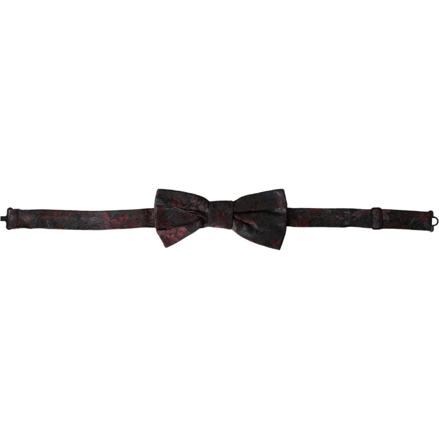 Dolce & Gabbana Red Black Floral Adjustable Neck Men Bow Tie Dolce & Gabbana