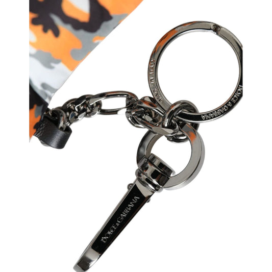 Dolce & Gabbana Multicolor Camouflage Animal Silhouette Keychain Keyring Dolce & Gabbana