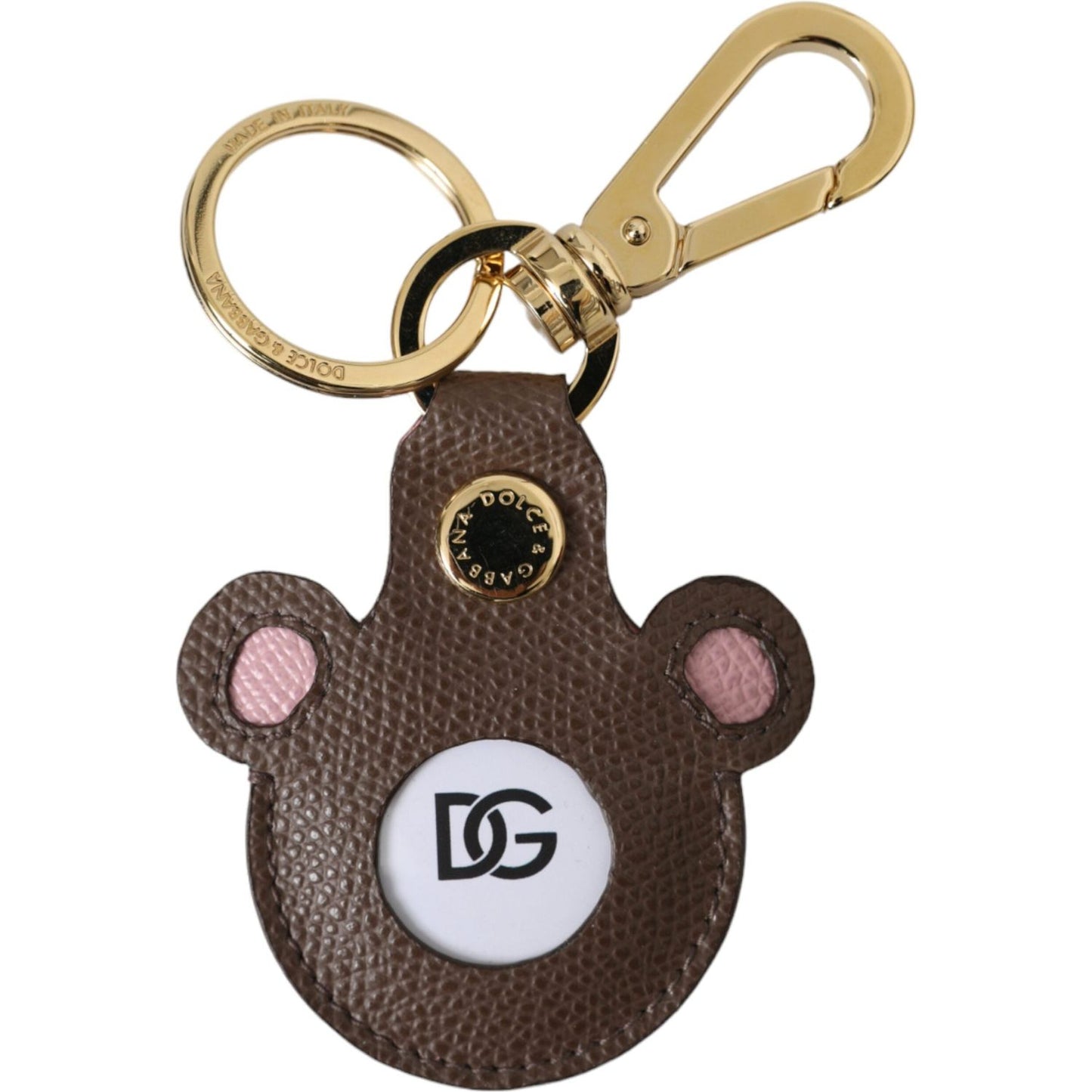 Dolce & Gabbana Multicolor Dauphine Calfskin DG Logo Keyring Keychain Dolce & Gabbana