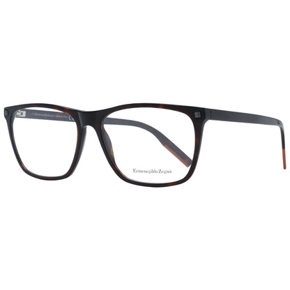 Ermenegildo Zegna Brown Plastic Glasses (Frames)