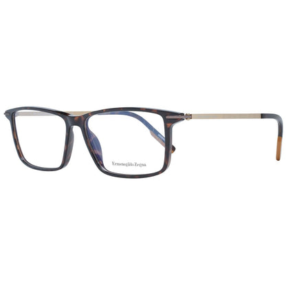 Ermenegildo Zegna Brown Plastic Glasses (Frames)