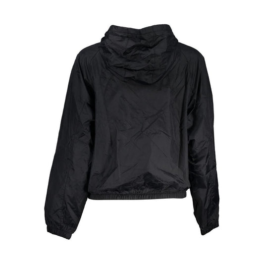 Black Polyester Jackets & Coat