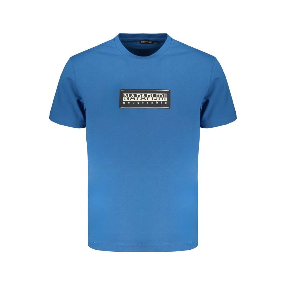 Napapijri Blue Cotton T-Shirt Napapijri