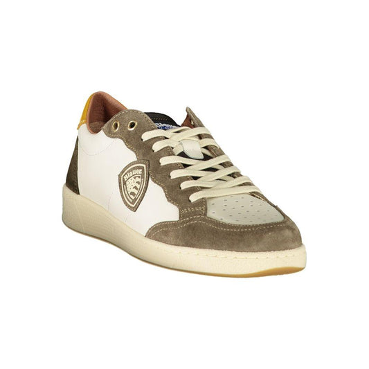 Blauer White Polyester Sneaker Blauer