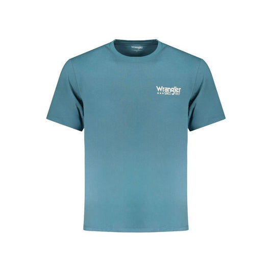 Wrangler Blue Cotton T-Shirt