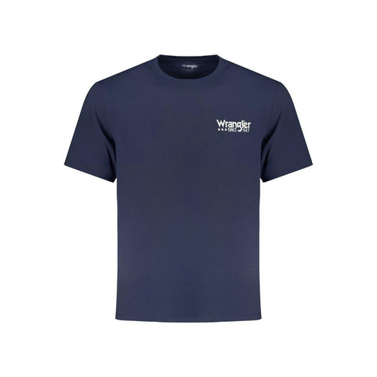 Wrangler Blue Cotton T-Shirt