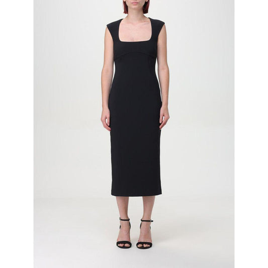 PINKO Black Viscose Dress PINKO