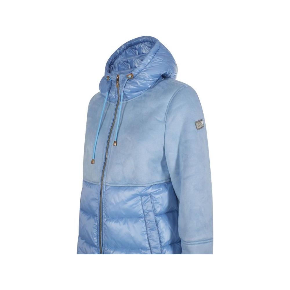 Yes Zee Light Blue Nylon Women's Jacket Yes Zee