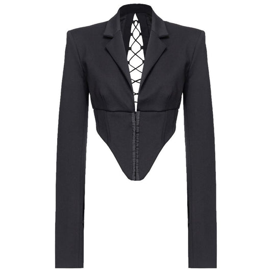 PINKO Black Viscose Suits & Blazer PINKO