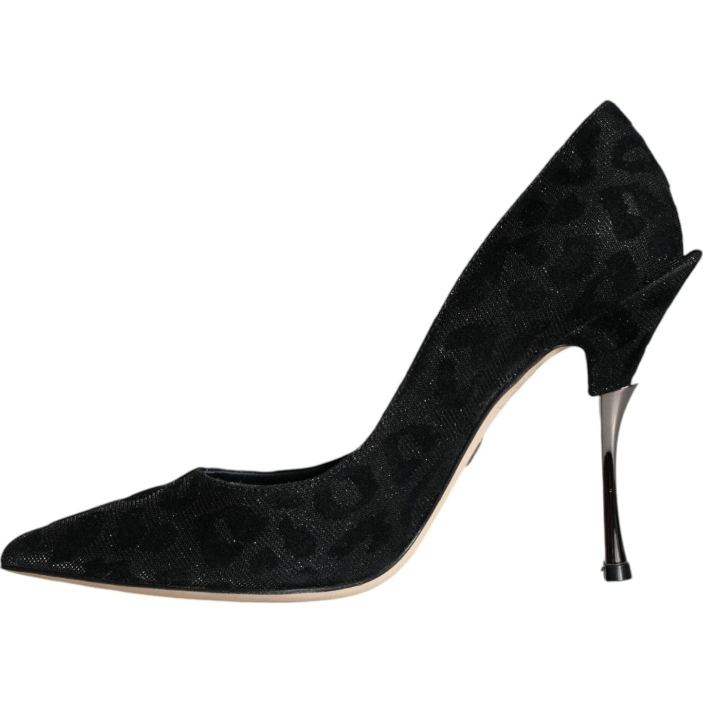 Dolce & Gabbana Black Leopard Lurex High Heels Pumps Shoes Dolce & Gabbana