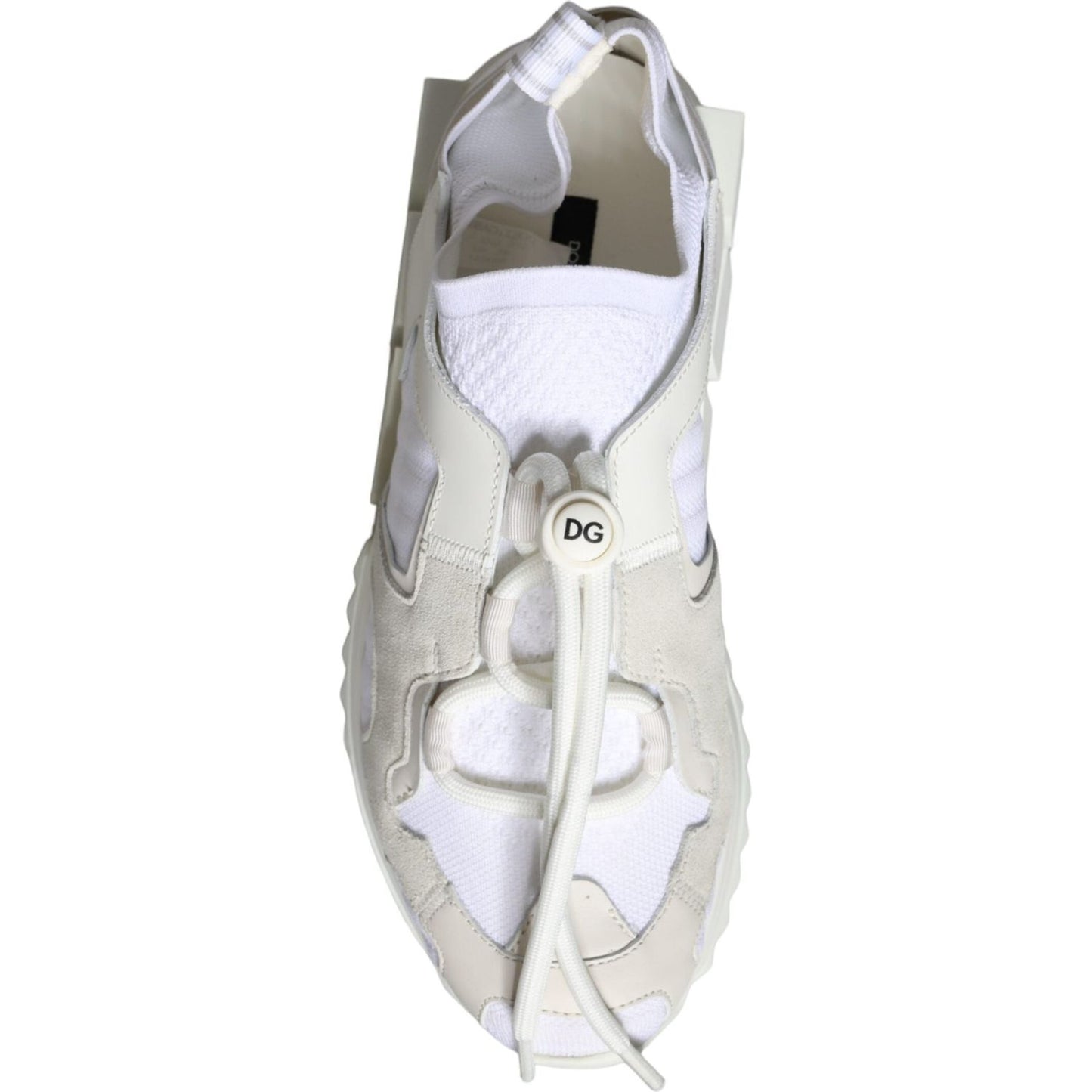 Dolce & Gabbana White Mesh Sorrento Trekking Sneakers Shoes Dolce & Gabbana