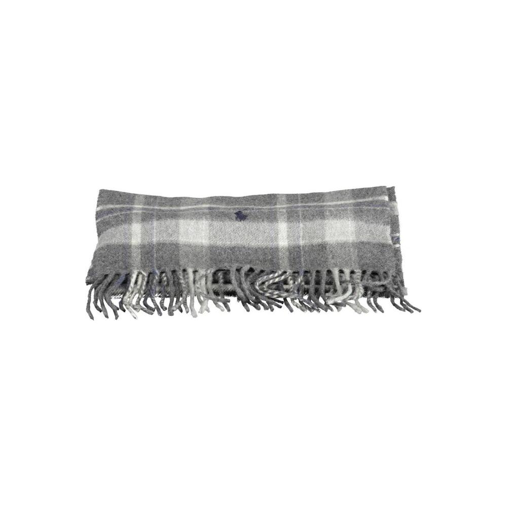 Ralph Lauren Gray Wool Scarf Ralph Lauren