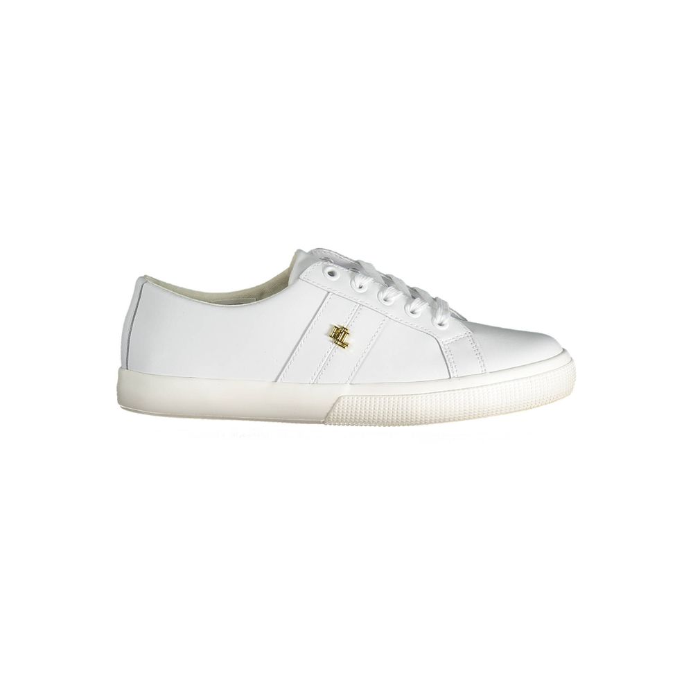 Ralph Lauren White Polyester Sneaker Ralph Lauren