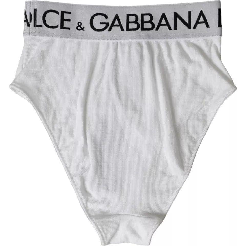 Dolce & Gabbana White Cotton Stretch Branded Logo Underwear Dolce & Gabbana