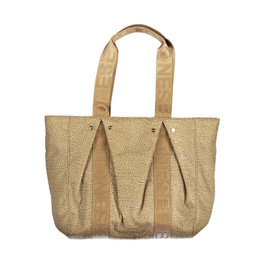 Borbonese Beige Polyester Handbag Borbonese