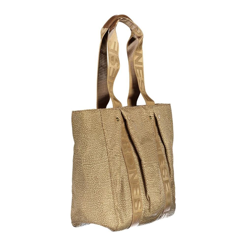 Borbonese Beige Polyester Handbag Borbonese