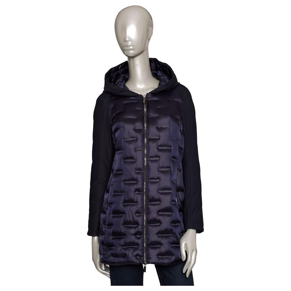 Baldinini Trend Blue Polyester Women Jacket Baldinini Trend