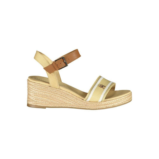 Tommy Hilfiger Beige Polyester Sandal Tommy Hilfiger