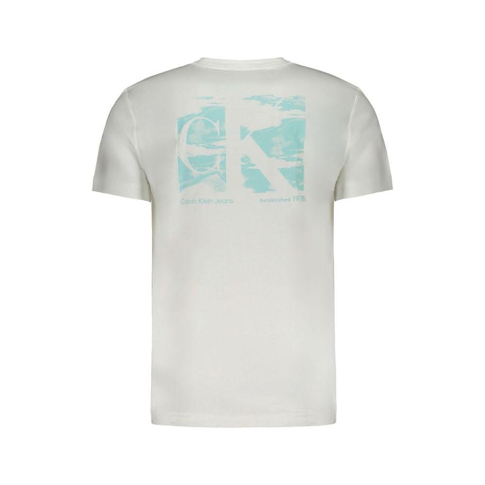 Calvin Klein White Cotton T-Shirt Calvin Klein