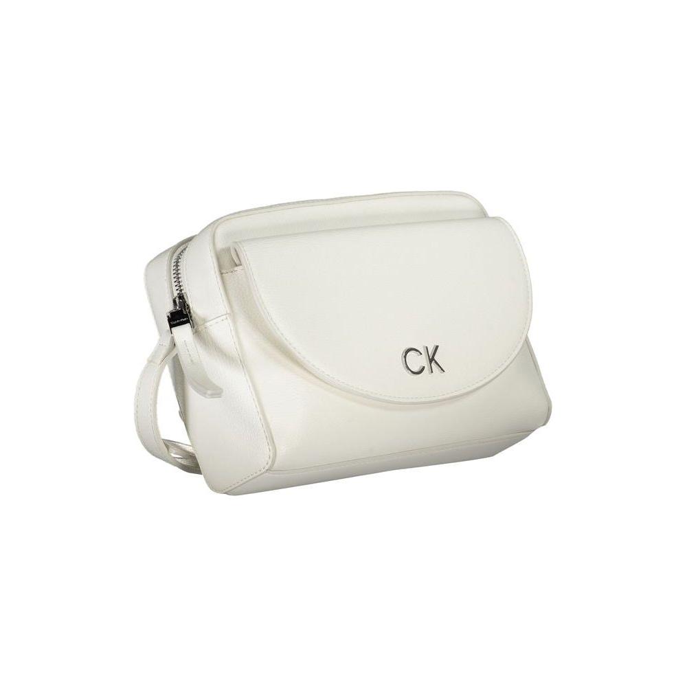 Calvin Klein White Polyethylene Handbag Calvin Klein