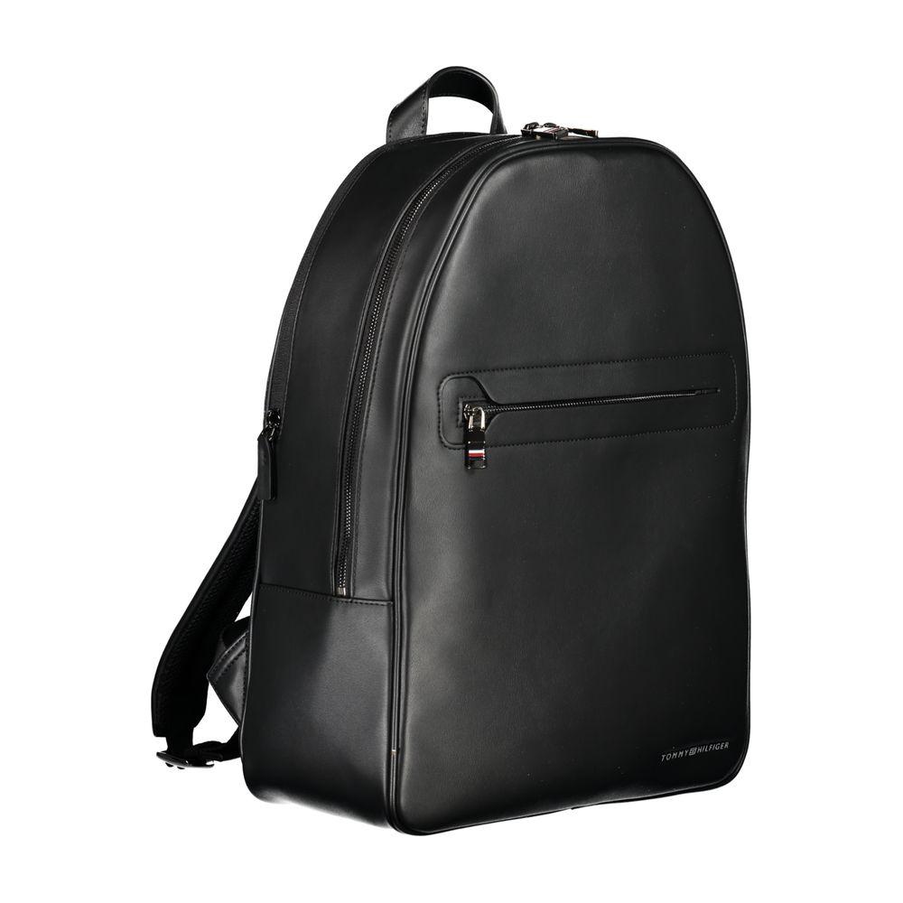 Tommy Hilfiger Black Polyester Backpack Tommy Hilfiger