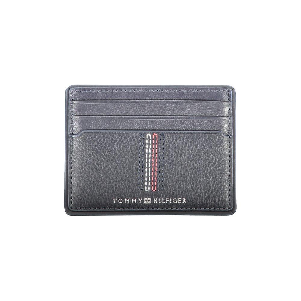 Tommy Hilfiger Blue Leather Wallet Tommy Hilfiger