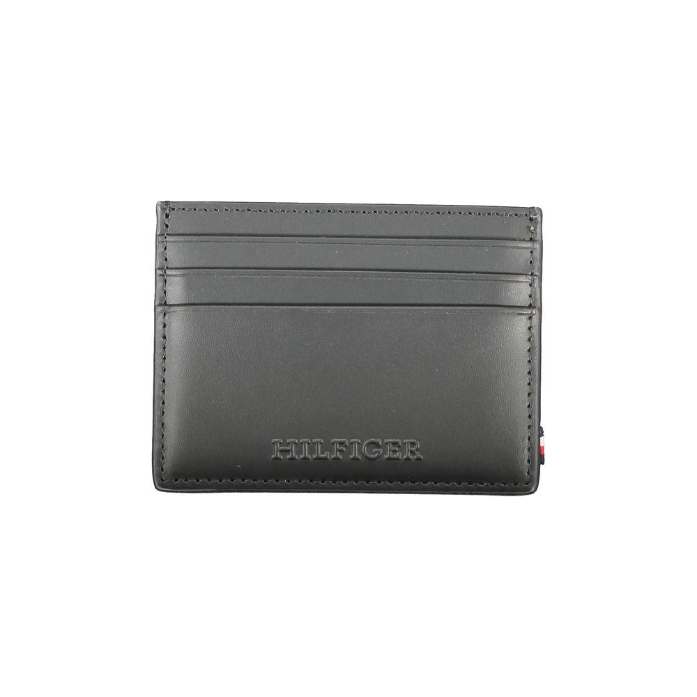 Tommy Hilfiger Black Leather Wallet Tommy Hilfiger