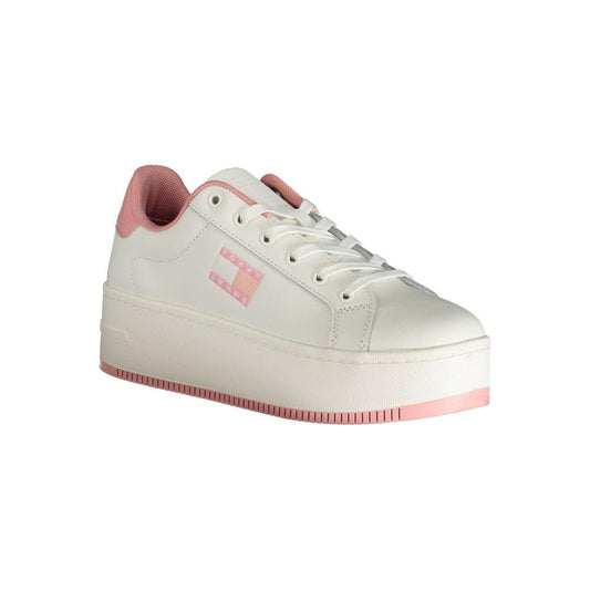 Tommy Hilfiger Pink Polyester Sneaker Tommy Hilfiger