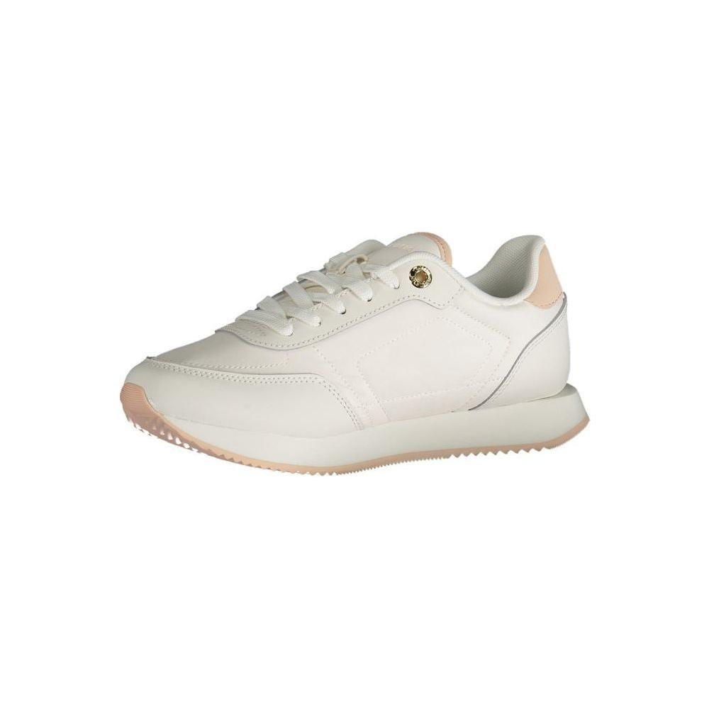 Tommy Hilfiger White Polyester Sneaker Tommy Hilfiger