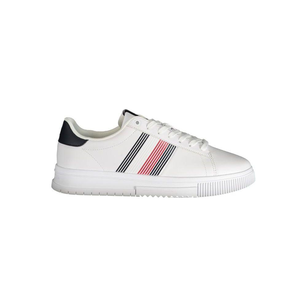 Tommy Hilfiger White Polyester Sneaker Tommy Hilfiger