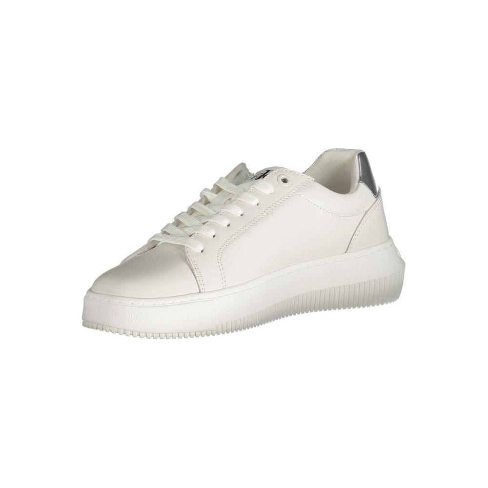 Calvin Klein White Polyester Sneaker Calvin Klein