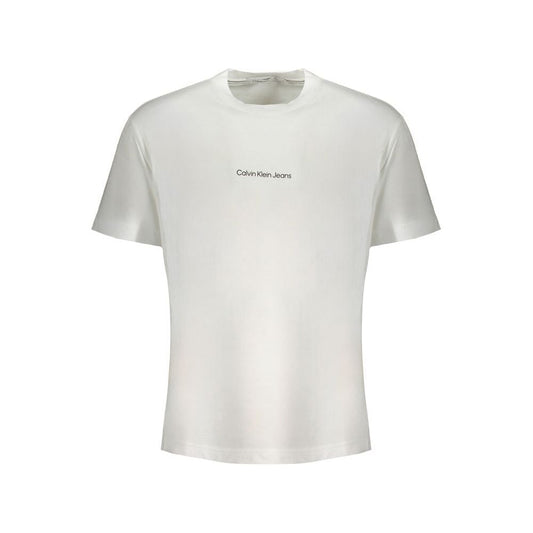 Calvin Klein White Cotton T-Shirt Calvin Klein