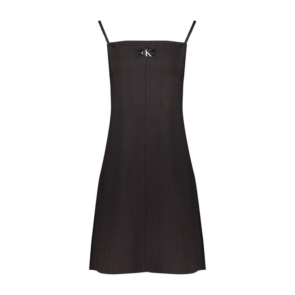 Calvin Klein Black Elastane Dress Calvin Klein