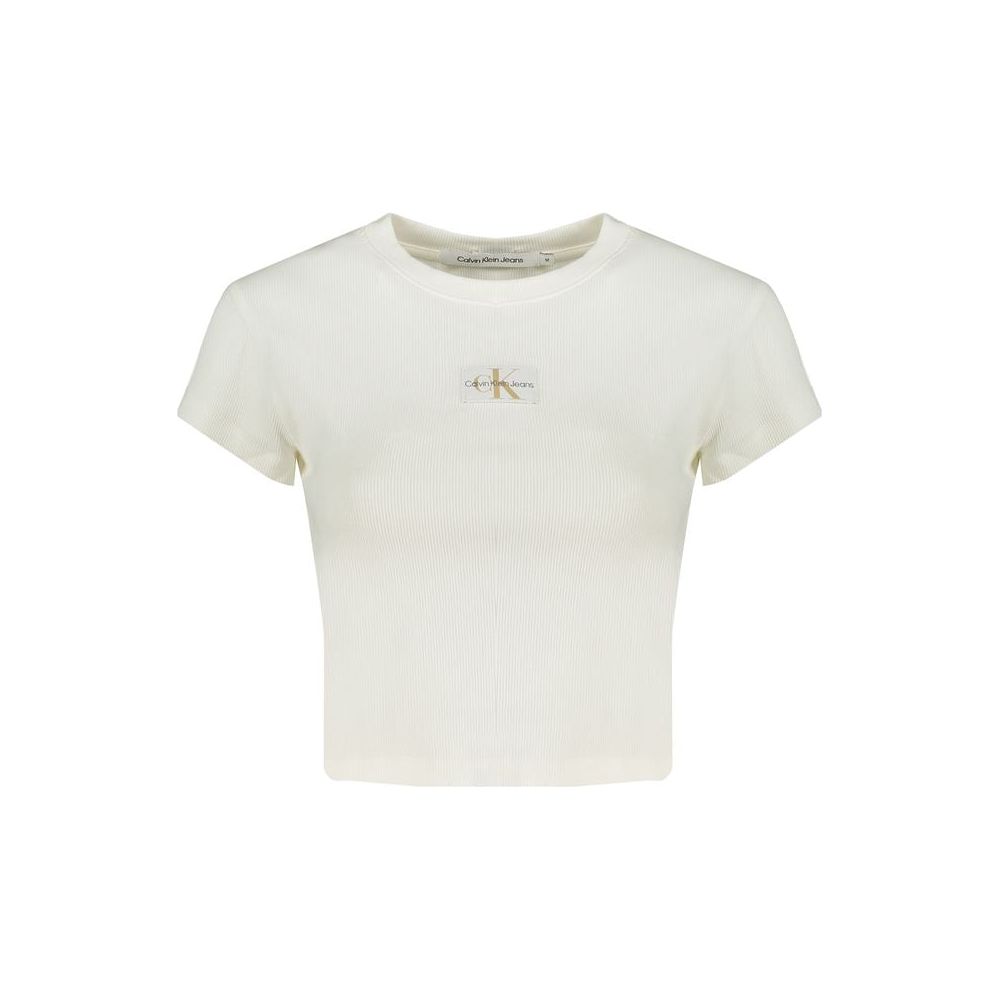 Calvin Klein White Cotton Tops & T-Shirt Calvin Klein