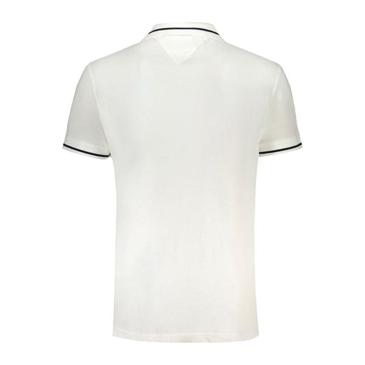 Tommy Hilfiger White Cotton Polo Shirt Tommy Hilfiger