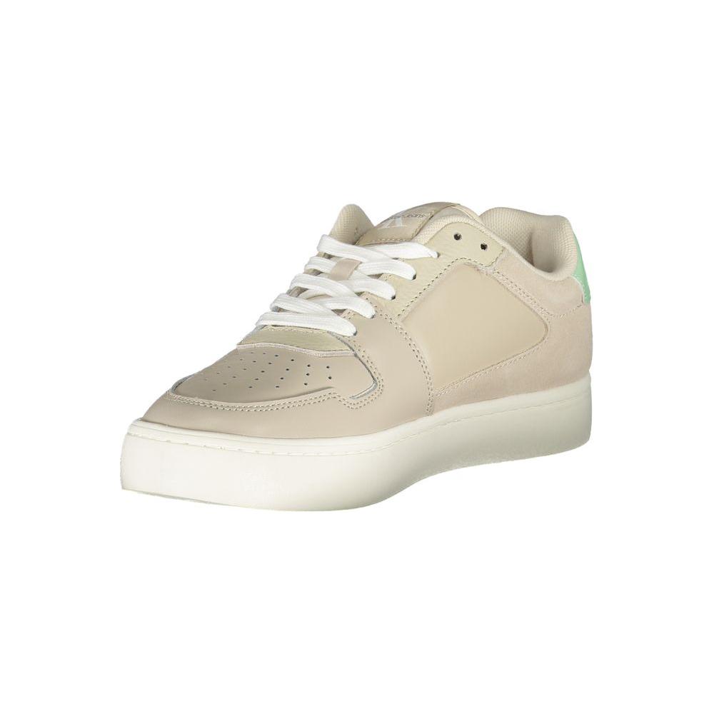 Calvin Klein Beige Polyester Sneaker Calvin Klein