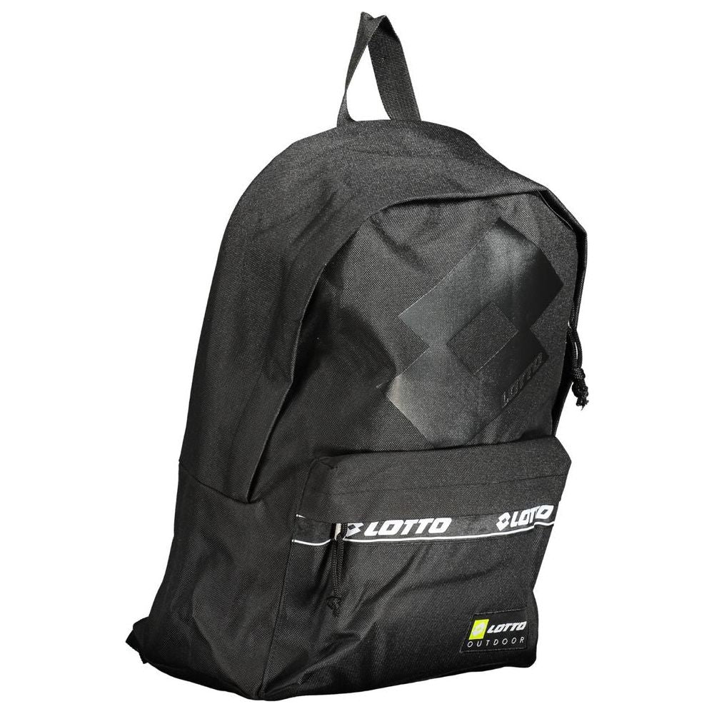 Lotto Black Polyester Backpack Lotto