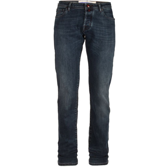 Jacob Cohen Blue Cotton Men's Slim Fit Jean Jacob Cohen