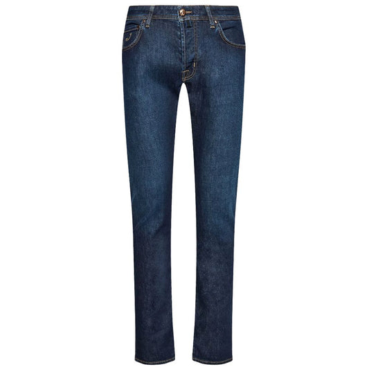 Jacob Cohen Blue Cotton Jeans & Pant Jacob Cohen