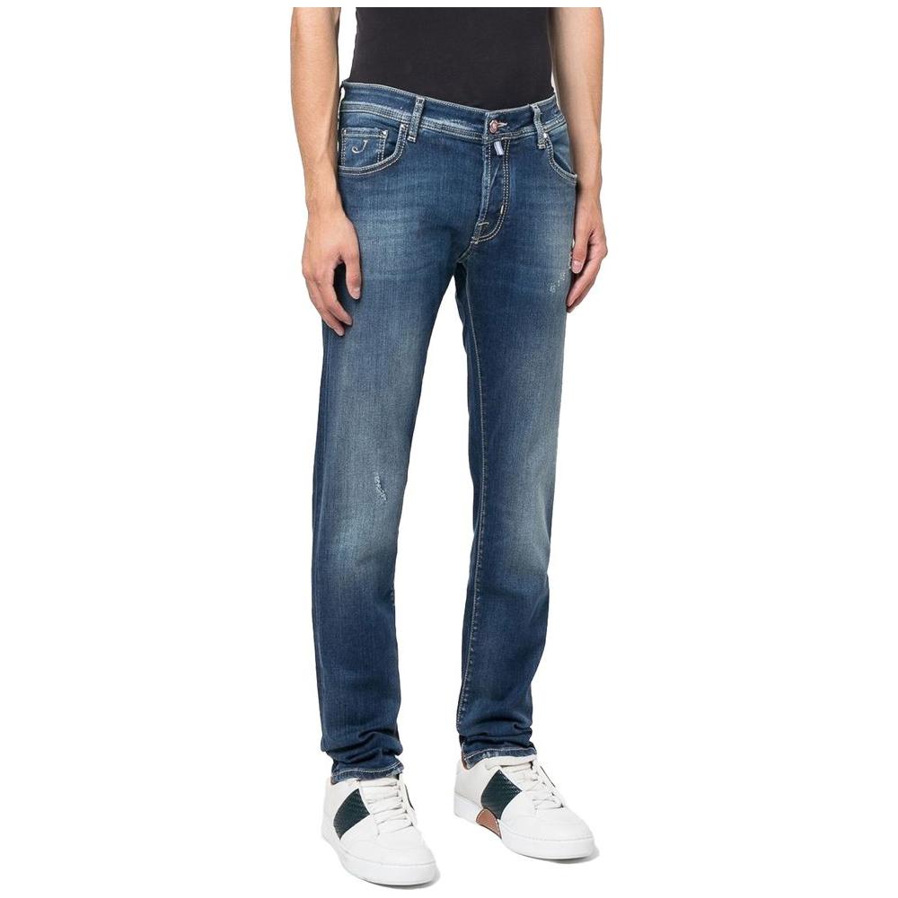 Jacob Cohen Blue Cotton Jeans & Pant Jacob Cohen