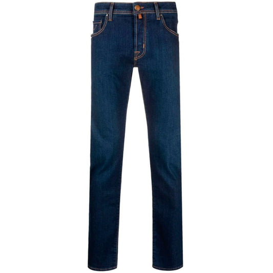 Jacob Cohen Blue Cotton Men Jeans Jacob Cohen