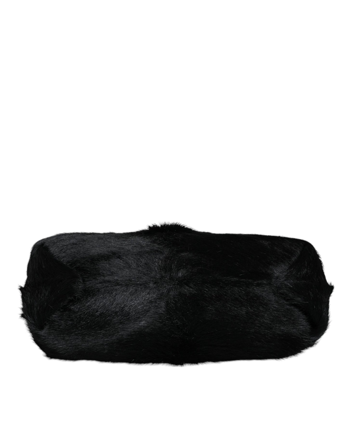 Dolce & Gabbana Black Fur Handbag Clutch Purse Pouch Bag Dolce & Gabbana